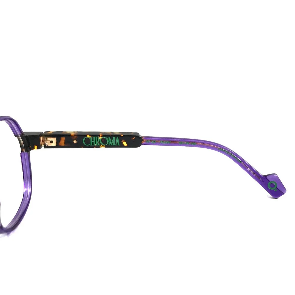 Etnia Barcelona Eyeglasses Frames CHROMA N42 PUHV Purple Havana Brown 52-19-140